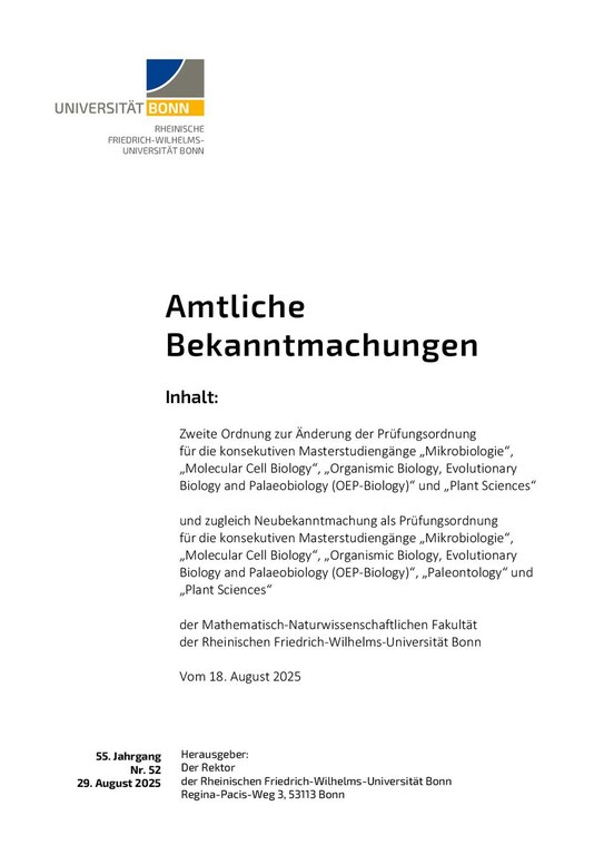 Amtliche Bekanntmachung 25052